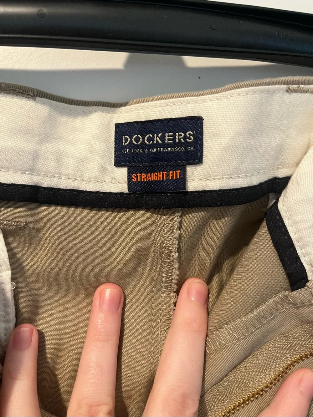 Dockers Men's Tan Straight-Leg Chinos